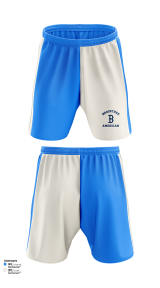 Athletic Shorts With Pockets, Braintree American, Baseball, Teamtime, Team time, sublimation, custom sports apparel, team uniforms, spirit wear, spiritwear, sports uniforms, custom shirts, team store, custom team store, fundraiser sports, apparel fundraiser