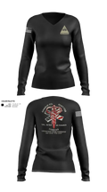 Cobras 85580862 Women's Long Sleeve V-neck Shirt - 21
