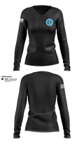 Gary Job Corps 50724796 Women's Long Sleeve V-neck Shirt - 11