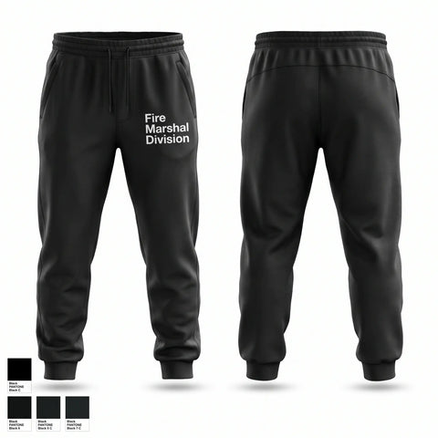 Sweatpants, Fire Marshal Division, Fire Department, Teamtime, Team time, sublimation, custom sports apparel, team uniforms, spirit wear, spiritwear, sports uniforms, custom shirts, team store, custom team store, fundraiser sports, apparel fundraiser