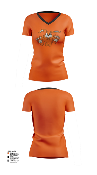 Womens Short Sleeve Vneck Shirt, Fisher Bunnies, Cross Country, Teamtime, Team time, sublimation, custom sports apparel, team uniforms, spirit wear, spiritwear, sports uniforms, custom shirts, team store, custom team store, fundraiser sports, apparel fundraiser
