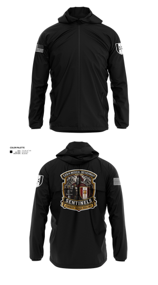 Windbreaker, 528th MED DET COSC, Army, Teamtime, Team time, sublimation, custom sports apparel, team uniforms, spirit wear, spiritwear, sports uniforms, custom shirts, team store, custom team store, fundraiser sports, apparel fundraiser
