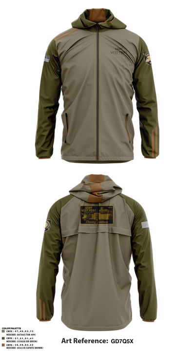 West Point Wrestling 35043385 Windbreaker - 1