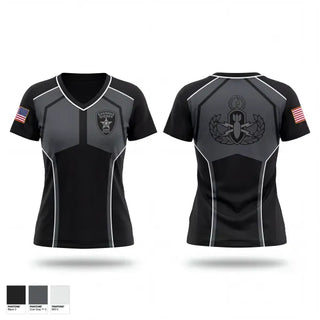Womens Short Sleeve Vneck Shirt, Kanawha Sheriff Bomb Squad, Police, Teamtime, Team time, sublimation, custom sports apparel, team uniforms, spirit wear, spiritwear, sports uniforms, custom shirts, team store, custom team store, fundraiser sports, apparel fundraiser