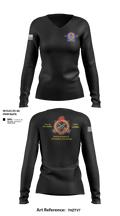 D CO 37279628 Women's Long Sleeve V-neck Shirt - 107