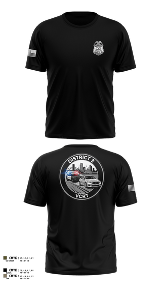Old School Cotton Feel Shirt, D3 Violent Crimes Reduction Team, Police, Teamtime, Team time, sublimation, custom sports apparel, team uniforms, spirit wear, spiritwear, sports uniforms, custom shirts, team store, custom team store, fundraiser sports, apparel fundraiser