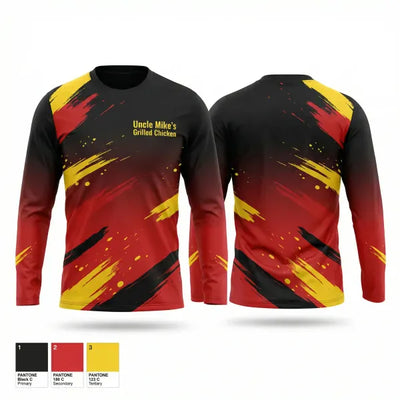 Uncle Mike's Grilled Chicken 93083253 Long Sleeve Performance Shirt 2