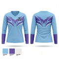 Surry County Wildcats 53964710 Women's Long Sleeve V-neck Shirt - 1