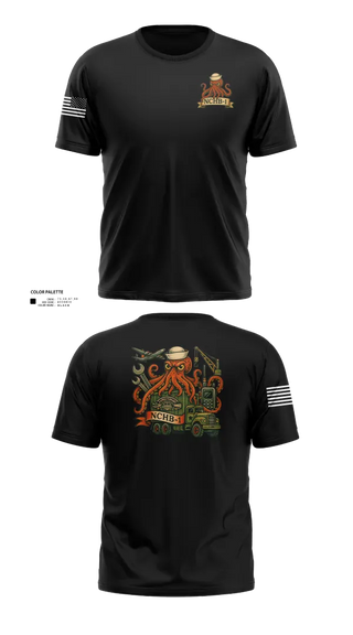 Old School Cotton Feel Shirt, Navy Cargo Handling Battalion One, Navy, Teamtime, Team time, sublimation, custom sports apparel, team uniforms, spirit wear, spiritwear, sports uniforms, custom shirts, team store, custom team store, fundraiser sports, apparel fundraiser