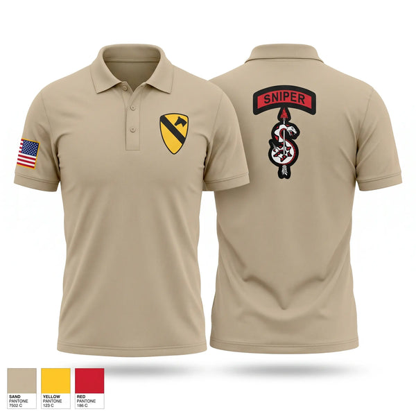 Short Sleeve Performance Polo, 1st Cav, Army, Teamtime, Team time, sublimation, custom sports apparel, team uniforms, spirit wear, spiritwear, sports uniforms, custom shirts, team store, custom team store, fundraiser sports, apparel fundraiser