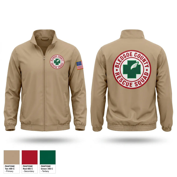 Windbreaker, Bledsoe County Rescue Squad, Fire Department, Teamtime, Team time, sublimation, custom sports apparel, team uniforms, spirit wear, spiritwear, sports uniforms, custom shirts, team store, custom team store, fundraiser sports, apparel fundraiser