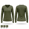 Homeland Security & Intelligence Unit Women's Long Sleeve V-neck Shirt - 1