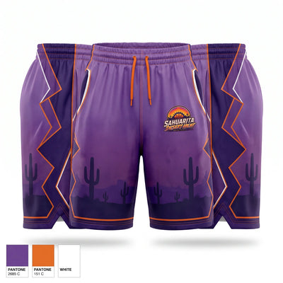 Sahuarita Desert Heat Mens Reversible Basketball Shorts - 1