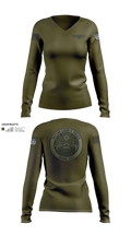 Drone Unit Women's Long Sleeve V-neck Shirt - 101