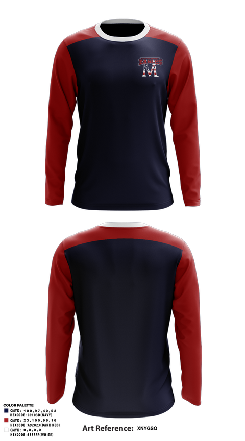 Long Sleeve Performance Shirt, Veterans Memorial Eagles, Baseball, Teamtime, Team time, sublimation, custom sports apparel, team uniforms, spirit wear, spiritwear, sports uniforms, custom shirts, team store, custom team store, fundraiser sports, apparel fundraiser