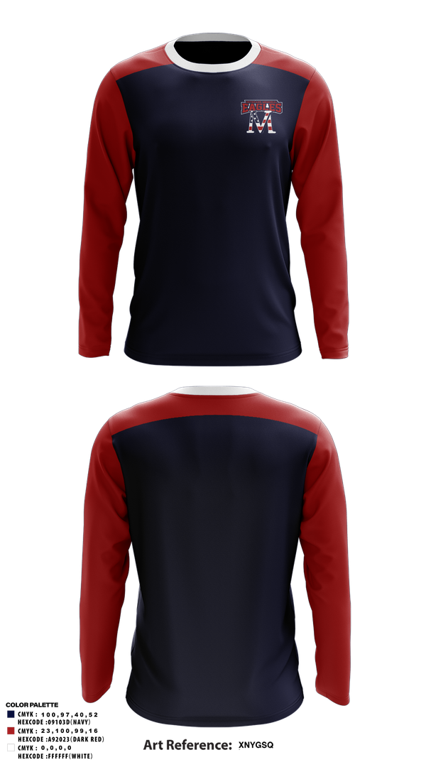Long Sleeve Performance Shirt, Veterans Memorial Eagles, Baseball, Teamtime, Team time, sublimation, custom sports apparel, team uniforms, spirit wear, spiritwear, sports uniforms, custom shirts, team store, custom team store, fundraiser sports, apparel fundraiser