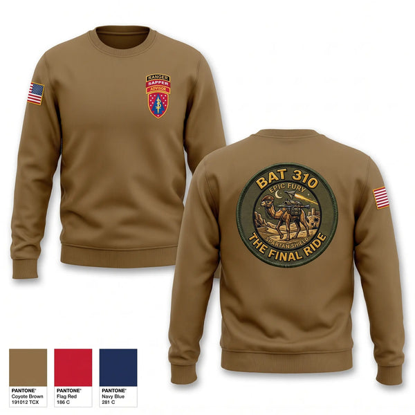 Crew Neck Sweatshirt, 3rd SFAB, Army, Teamtime, Team time, sublimation, custom sports apparel, team uniforms, spirit wear, spiritwear, sports uniforms, custom shirts, team store, custom team store, fundraiser sports, apparel fundraiser