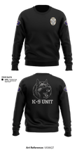 Farmersville Police K9 Unit 60713953 Crew Neck Sweatshirt - 1