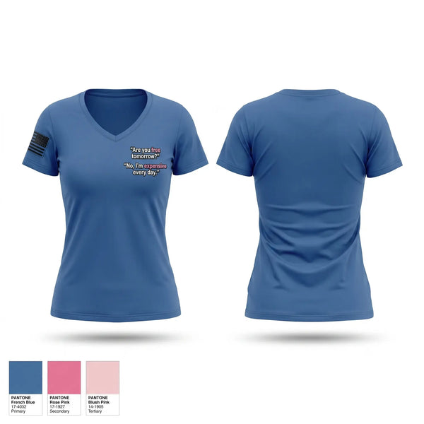 Womens Short Sleeve Vneck Shirt, Angleton Area Emergency Medical Corps, EMS/EMT, Teamtime, Team time, sublimation, custom sports apparel, team uniforms, spirit wear, spiritwear, sports uniforms, custom shirts, team store, custom team store, fundraiser sports, apparel fundraiser