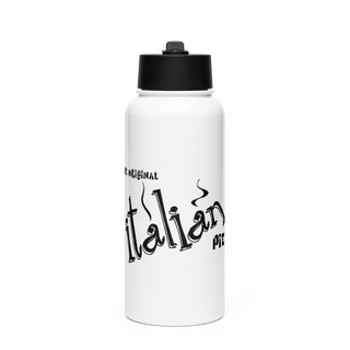 The Original Italian Pie Kenner 13179045 Stainless Steel Water Bottle with a Straw Lid