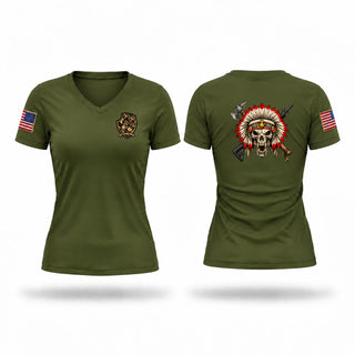 Womens Short Sleeve Vneck Shirt, BLACKFOOT, Marines, Teamtime, Team time, sublimation, custom sports apparel, team uniforms, spirit wear, spiritwear, sports uniforms, custom shirts, team store, custom team store, fundraiser sports, apparel fundraiser