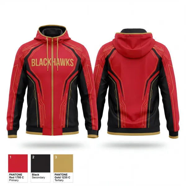 Windbreaker, Raleigh Blackhawks, Baseball, Teamtime, Team time, sublimation, custom sports apparel, team uniforms, spirit wear, spiritwear, sports uniforms, custom shirts, team store, custom team store, fundraiser sports, apparel fundraiser