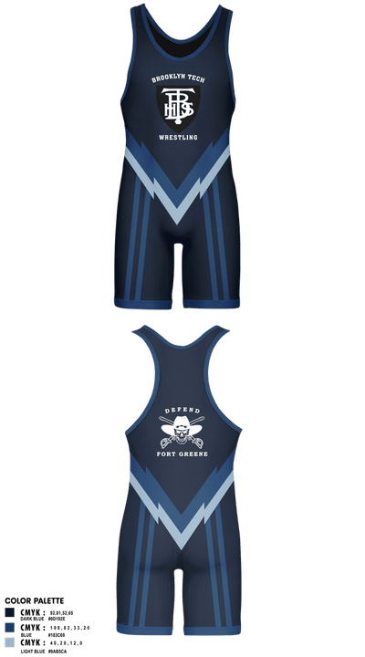 Brooklyn Tech 92469521 Wrestling Singlet - 2
