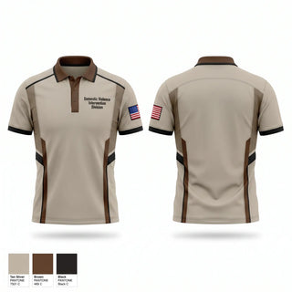 Short Sleeve Performance Polo, Domestic Violence Intervention Division, Police, Teamtime, Team time, sublimation, custom sports apparel, team uniforms, spirit wear, spiritwear, sports uniforms, custom shirts, team store, custom team store, fundraiser sports, apparel fundraiser