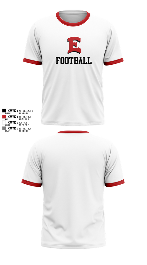Short Sleeve Performance Shirt, East Scarlets Football, , Teamtime, Team time, sublimation, custom sports apparel, team uniforms, spirit wear, spiritwear, sports uniforms, custom shirts, team store, custom team store, fundraiser sports, apparel fundraiser