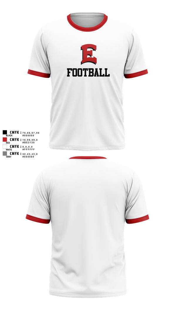 Short Sleeve Performance Shirt, East Scarlets Football, , Teamtime, Team time, sublimation, custom sports apparel, team uniforms, spirit wear, spiritwear, sports uniforms, custom shirts, team store, custom team store, fundraiser sports, apparel fundraiser