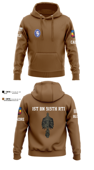 Hoodie, 1st BN 515th RTI, Army, Teamtime, Team time, sublimation, custom sports apparel, team uniforms, spirit wear, spiritwear, sports uniforms, custom shirts, team store, custom team store, fundraiser sports, apparel fundraiser