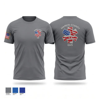 Short Sleeve Performance Shirt, Marion County EMS, EMS/EMT, Teamtime, Team time, sublimation, custom sports apparel, team uniforms, spirit wear, spiritwear, sports uniforms, custom shirts, team store, custom team store, fundraiser sports, apparel fundraiser