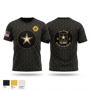 Old School Cotton Feel Shirt, Fort Bragg Ready and Resilient, Army, Teamtime, Team time, sublimation, custom sports apparel, team uniforms, spirit wear, spiritwear, sports uniforms, custom shirts, team store, custom team store, fundraiser sports, apparel fundraiser