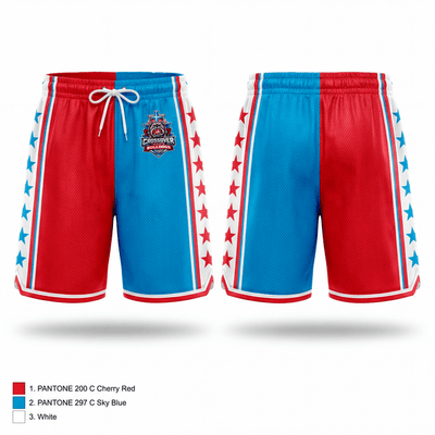 Crossover Hoops Bulldogs 90046345 Mens Reversible Basketball Shorts - 1