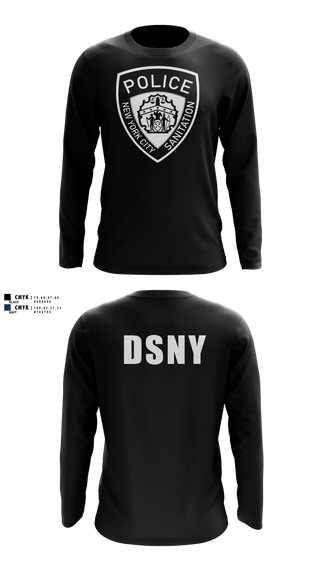Long Sleeve Performance Shirt, DSNY Police, Police, Teamtime, Team time, sublimation, custom sports apparel, team uniforms, spirit wear, spiritwear, sports uniforms, custom shirts, team store, custom team store, fundraiser sports, apparel fundraiser