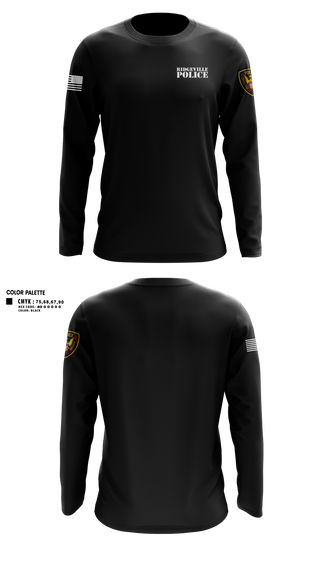 Long Sleeve Performance Shirt, Ridgeville Police, Police, Teamtime, Team time, sublimation, custom sports apparel, team uniforms, spirit wear, spiritwear, sports uniforms, custom shirts, team store, custom team store, fundraiser sports, apparel fundraiser