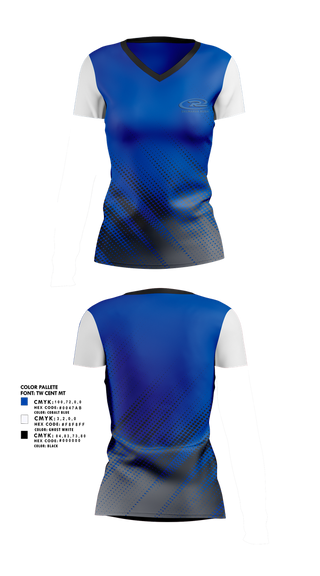 Womens Short Sleeve Vneck Shirt, Delmarva Rush, Women's Soccer, Teamtime, Team time, sublimation, custom sports apparel, team uniforms, spirit wear, spiritwear, sports uniforms, custom shirts, team store, custom team store, fundraiser sports, apparel fundraiser