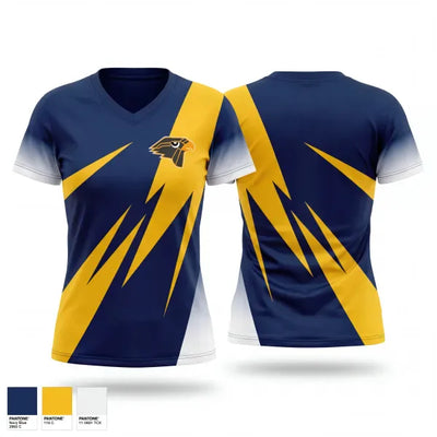Hillsdale Falcons 72856642 Women's Short Sleeve V-neck Shirt - 1