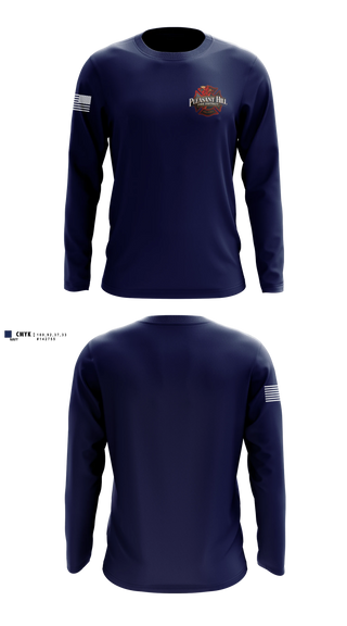 Long Sleeve Performance Shirt, Pleasant Hill Fire District, Fire Department, Teamtime, Team time, sublimation, custom sports apparel, team uniforms, spirit wear, spiritwear, sports uniforms, custom shirts, team store, custom team store, fundraiser sports, apparel fundraiser