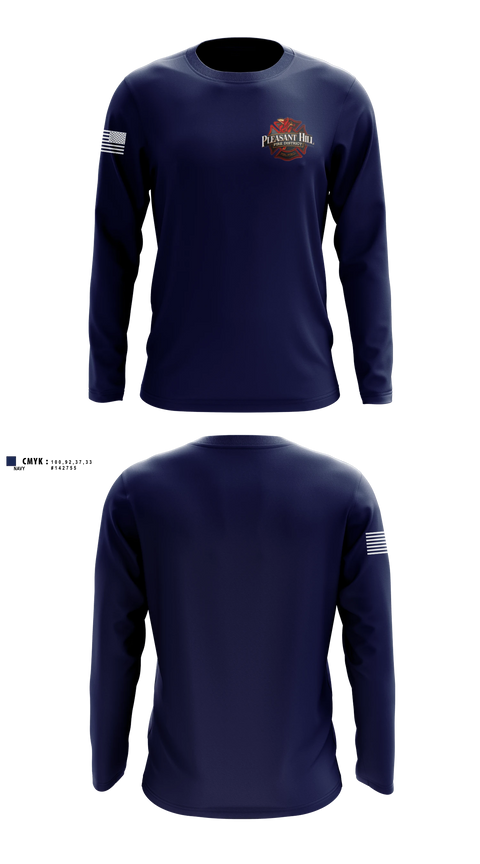 Long Sleeve Performance Shirt, Pleasant Hill Fire District, Fire Department, Teamtime, Team time, sublimation, custom sports apparel, team uniforms, spirit wear, spiritwear, sports uniforms, custom shirts, team store, custom team store, fundraiser sports, apparel fundraiser