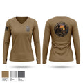 345 MP CO 3rd PLT Women's Long Sleeve V-neck Shirt - 1