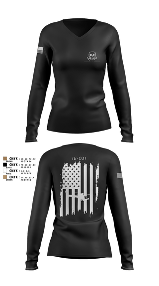 Womens Long Sleeve Vneck Shirt, TRF 911, , Teamtime, Team time, sublimation, custom sports apparel, team uniforms, spirit wear, spiritwear, sports uniforms, custom shirts, team store, custom team store, fundraiser sports, apparel fundraiser