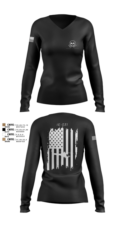 TRF 911 66573604 Women's Long Sleeve V-neck Shirt - 41