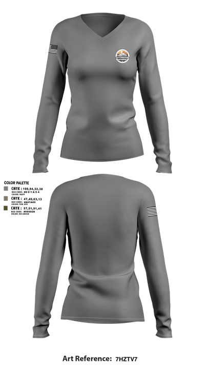 Overboard Marine and RV 25619615 Women's Long Sleeve V-neck Shirt - 12