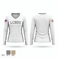 LCBDU Women's Long Sleeve V-neck Shirt - 1