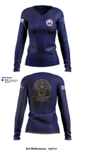 Sheridan fire district Women's Long Sleeve V-neck Shirt - 11
