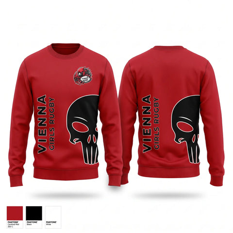 Crew Neck Sweatshirt, Vienna Girls, Rugby, Teamtime, Team time, sublimation, custom sports apparel, team uniforms, spirit wear, spiritwear, sports uniforms, custom shirts, team store, custom team store, fundraiser sports, apparel fundraiser