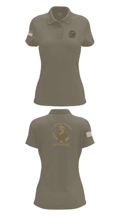 1-320th 33901003 Women's Short Sleeve Performance Polo  - 75