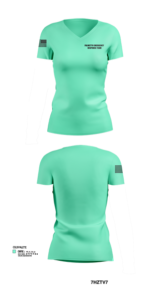 Womens Short Sleeve Vneck Shirt, Palmetto Emergency Response Team, , Teamtime, Team time, sublimation, custom sports apparel, team uniforms, spirit wear, spiritwear, sports uniforms, custom shirts, team store, custom team store, fundraiser sports, apparel fundraiser