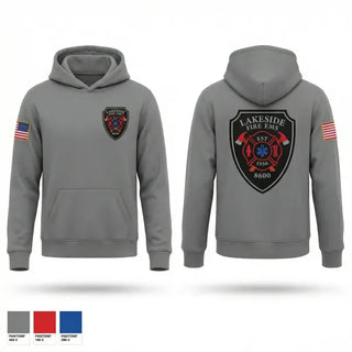 Hoodie, Lakeside fire, Fire Department, Teamtime, Team time, sublimation, custom sports apparel, team uniforms, spirit wear, spiritwear, sports uniforms, custom shirts, team store, custom team store, fundraiser sports, apparel fundraiser